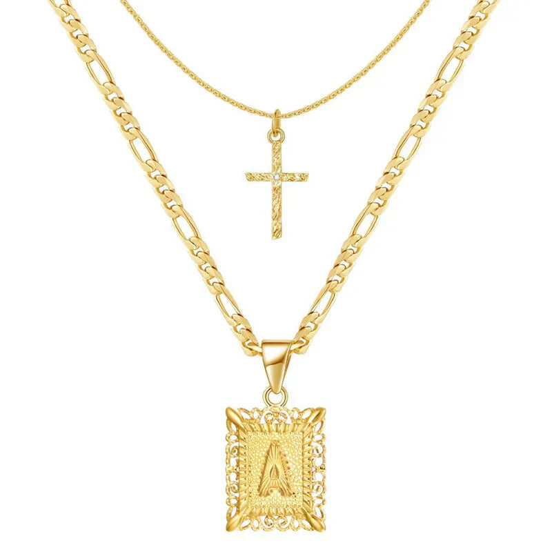 Collier Initial Croisée | Or