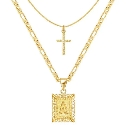 Collier Initial Croisée | Or