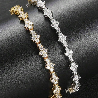 Bracelet de Tennis Classique en Or Blanc