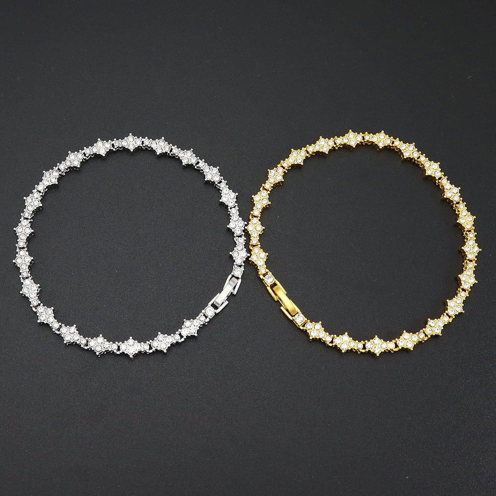 Bracelet de Tennis Classique en Or Blanc