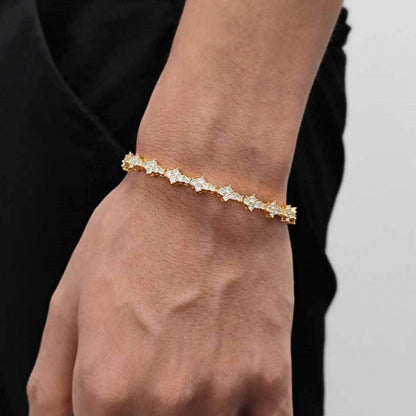 Bracelet de Tennis Classique en Or Blanc