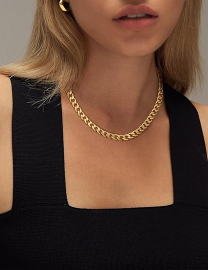 Collier en Maillons Cubains Épais | Or