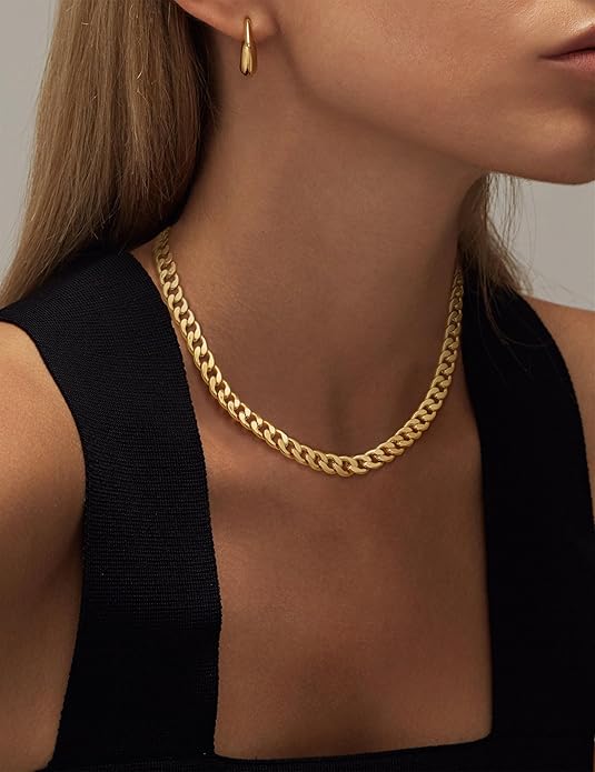 Collier en Maillons Cubains Épais | Or