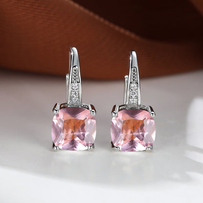 Boucles d'oreilles créoles en pierre mystique | Or