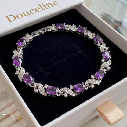 Bracelet Giada Valethyst Or Blanc - Douceline