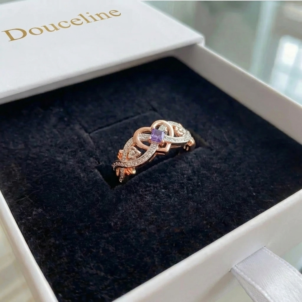 Bague Violetheart Or Mixte - Douceline